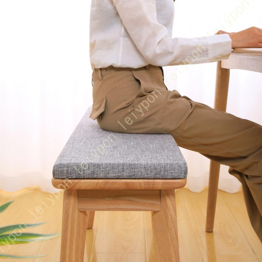 座布団 長座布団 お尻が痛くならない 大きめ 風格 洗える 背凭れ 厚め ふわふわ 昼寝 おしゃれ 48*120cm 座布団 高反発 チェアクッション 折りたたみ 滑らないの画像