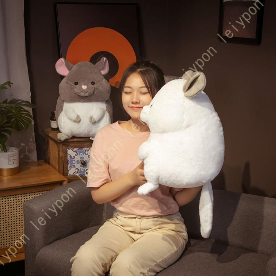 ぬいぐるみ 20cm_11 ぬいぐるみ 可愛い 特大 チンチラ ハムスター 抱き枕 大きい