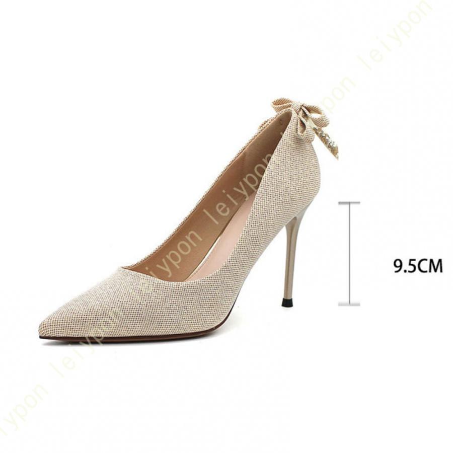 ハイヒール9センチ パンプス 黄色 ヒール ハイヒール レディース