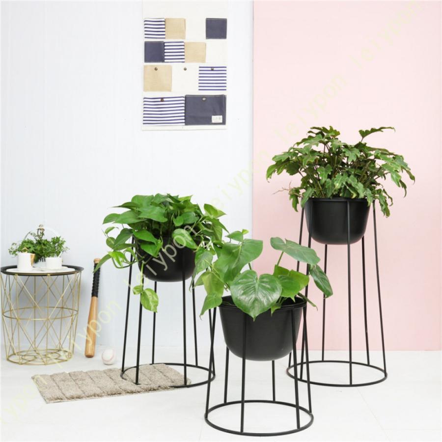 ボールプランタースタンド ブラック ガーデニング用品 ガーデニング 園芸 鉢植え 栽培 庭 ベランダ 家庭 植物 花 鑑賞 花台 アイアン スチール 鉢置き_8