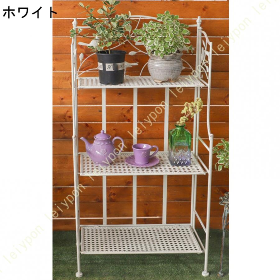 アイアンシェルフ 3段 ガーデンラック フラワースタンド 室内 多層多機能錬鉄製プランタースタンド 植物 棚 組み立てる観葉植物 多肉植物スタンド 花台 収納 |  | 03