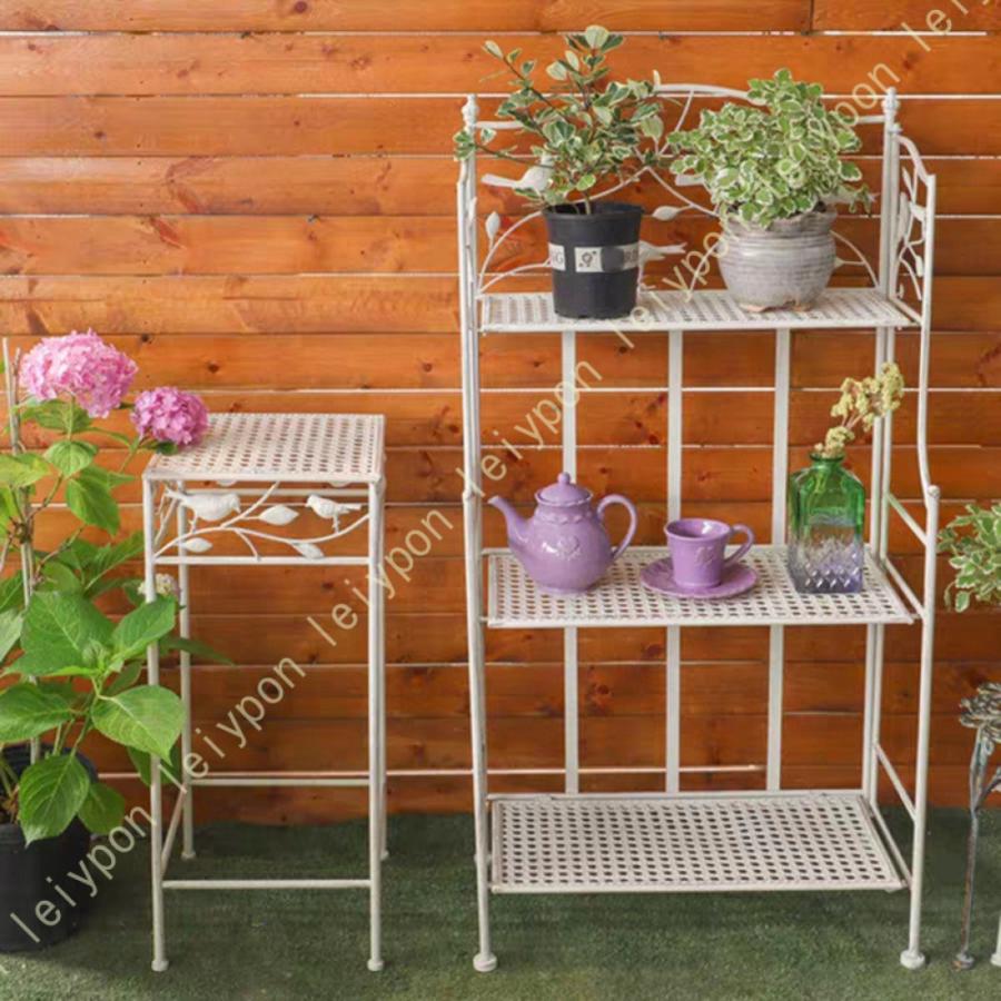 アイアンシェルフ 3段 ガーデンラック フラワースタンド 室内 多層多機能錬鉄製プランタースタンド 植物 棚 組み立てる観葉植物 多肉植物スタンド 花台 収納 |  | 06