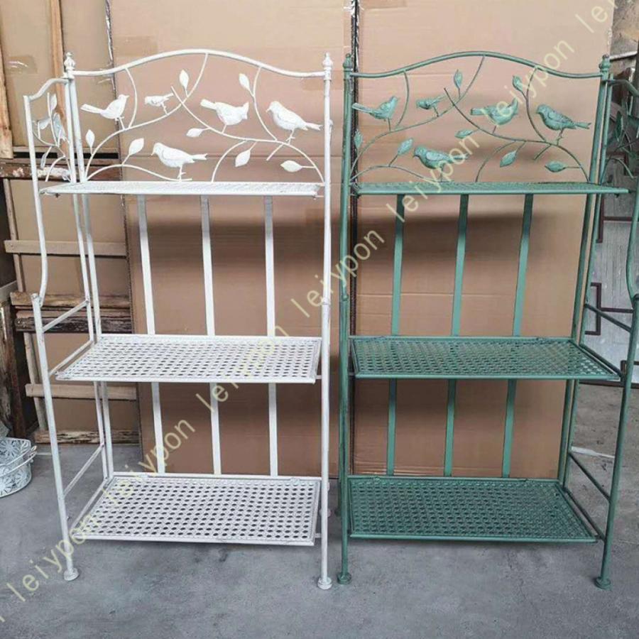 アイアンシェルフ 3段 ガーデンラック フラワースタンド 室内 多層多機能錬鉄製プランタースタンド 植物 棚 組み立てる観葉植物 多肉植物スタンド 花台 収納 |  | 07