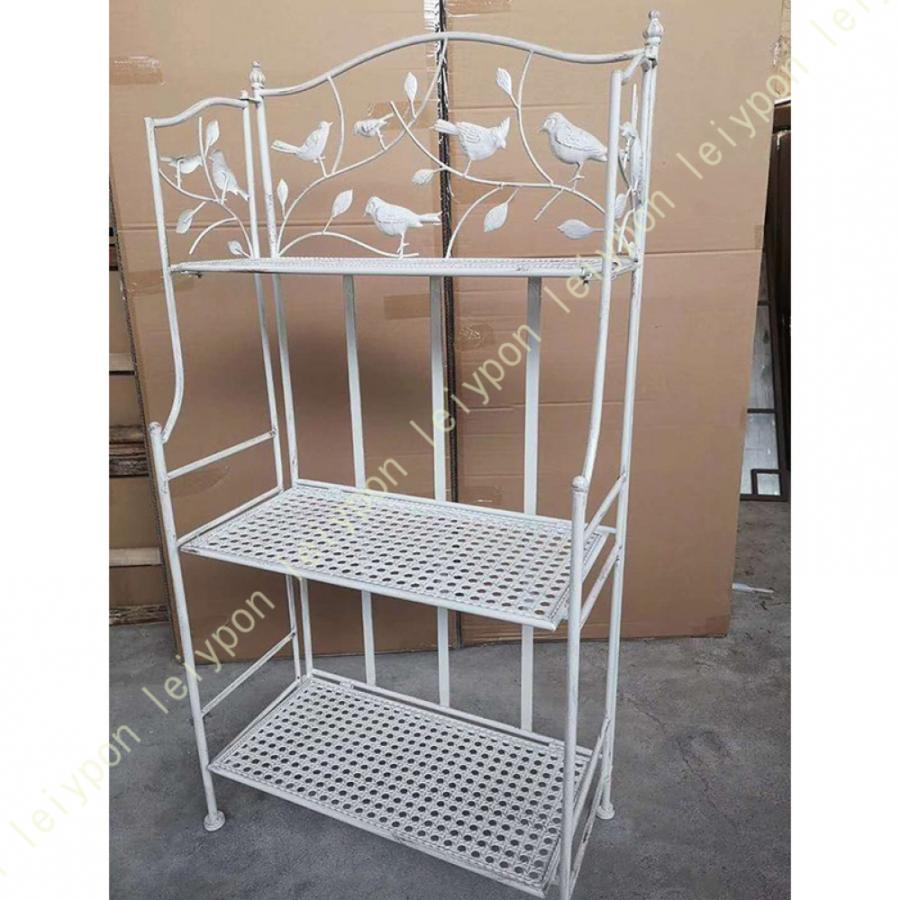 アイアンシェルフ 3段 ガーデンラック フラワースタンド 室内 多層多機能錬鉄製プランタースタンド 植物 棚 組み立てる観葉植物 多肉植物スタンド 花台 収納 |  | 08