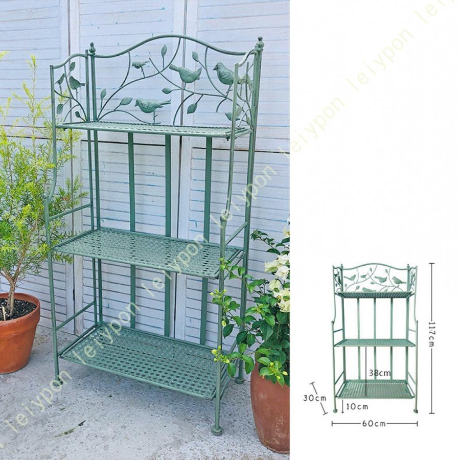 アイアンシェルフ 3段 ガーデンラック フラワースタンド 室内 多層多機能錬鉄製プランタースタンド 植物 棚 組み立てる観葉植物 多肉植物スタンド 花台 収納 |  | 09