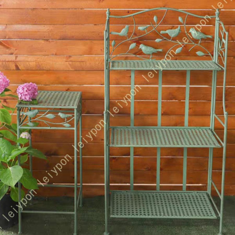 アイアンシェルフ 3段 ガーデンラック フラワースタンド 室内 多層多機能錬鉄製プランタースタンド 植物 棚 組み立てる観葉植物 多肉植物スタンド 花台 収納 |  | 10