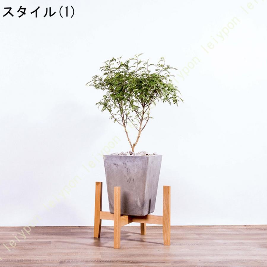 プランタースタンド フラワースタンド 天然木 木製 観葉植物 ポットスタンド 室内 屋外 玄関 鉢台 花瓶台 鉢置き フラワーポット 植木台 植木鉢 インテリア_3