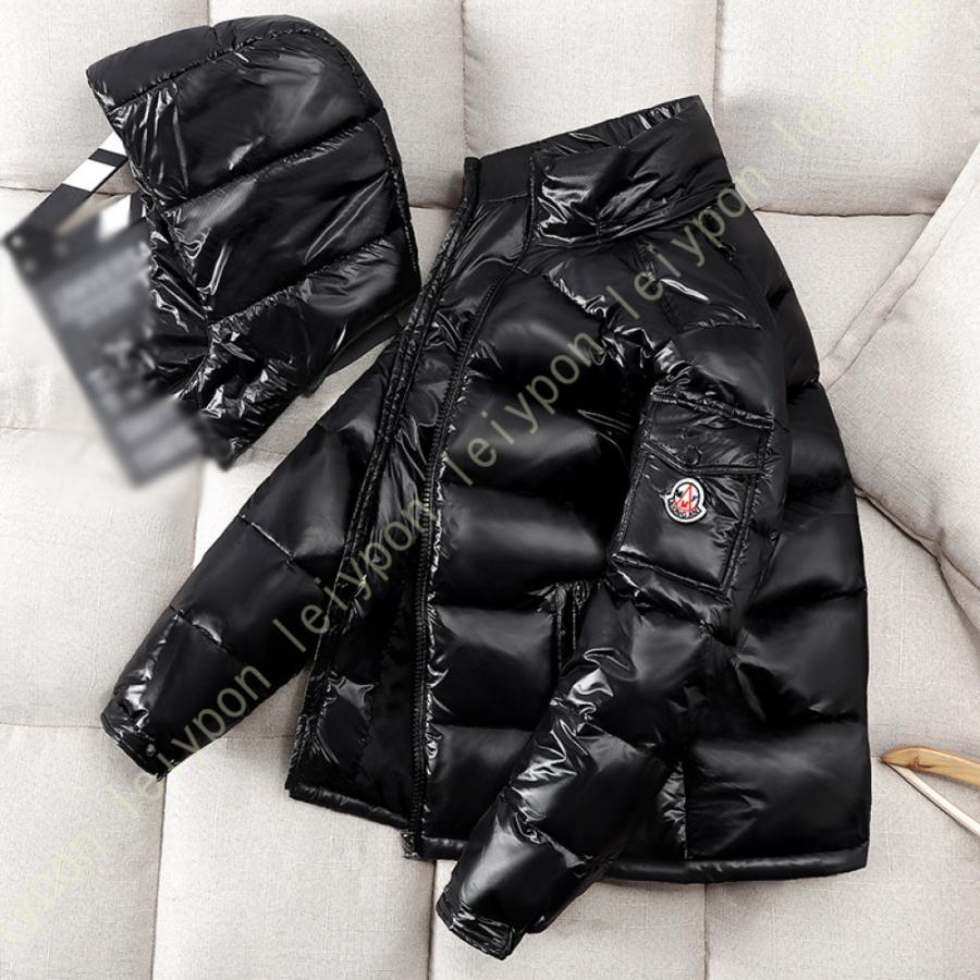 ダウンジャケット フード エナメル 光沢 軽量 メンズ 冬服 防風 ダウンジャケット フード エナメル 光沢 軽量 メンズ 冬服 防風