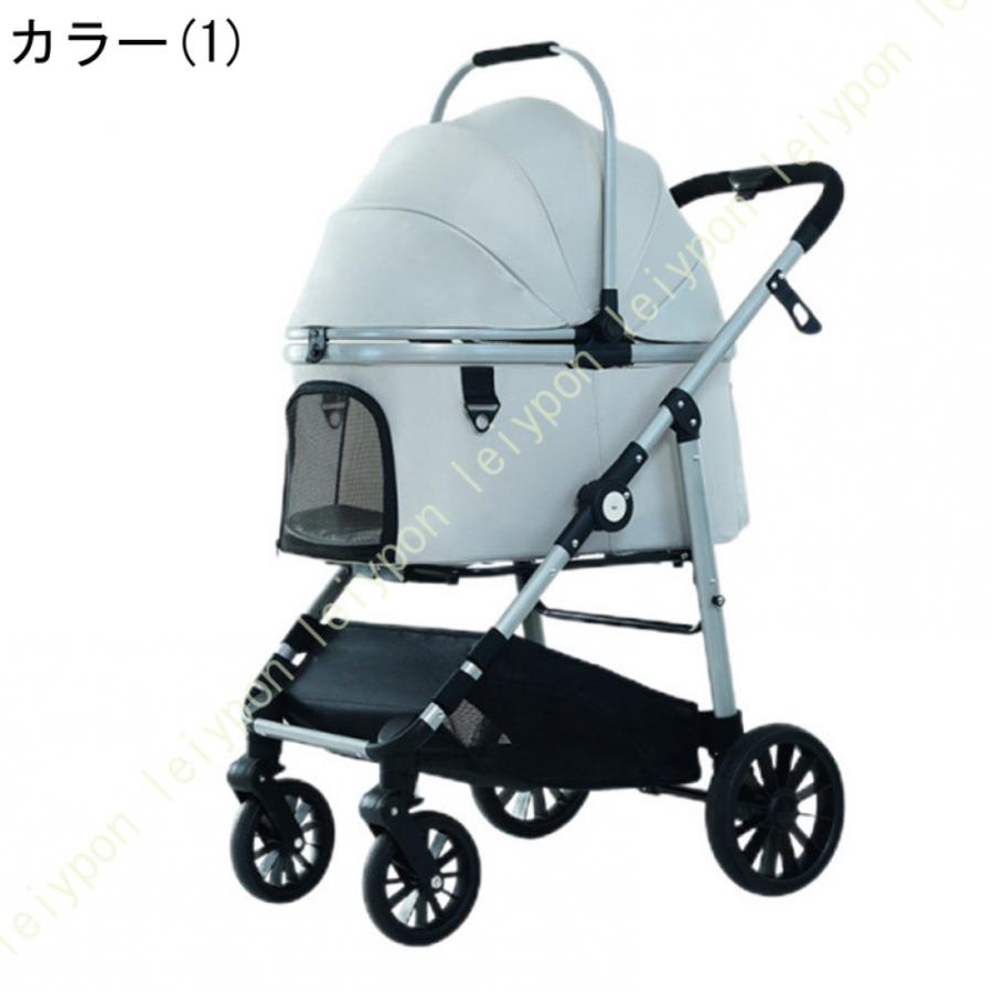 ペットカート 犬カート 折りたたみ 犬用カート 分離型 ４輪 安定性 広いスペース 小型犬 中型犬 多頭 前輪360°回転 分離式 4輪360°回転 犬用ベビーカー_4