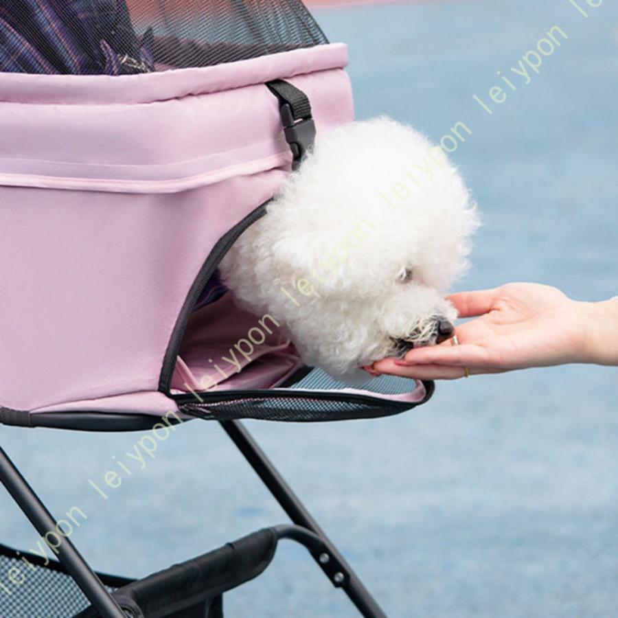ペットカート 分離型 猫 犬用 バギー いぬ用 4輪 前輪360°回転 前後輪ブレーキ付き 組み立て簡単 コンパクト 軽量 4輪360°回転 多機能 取り外し可能