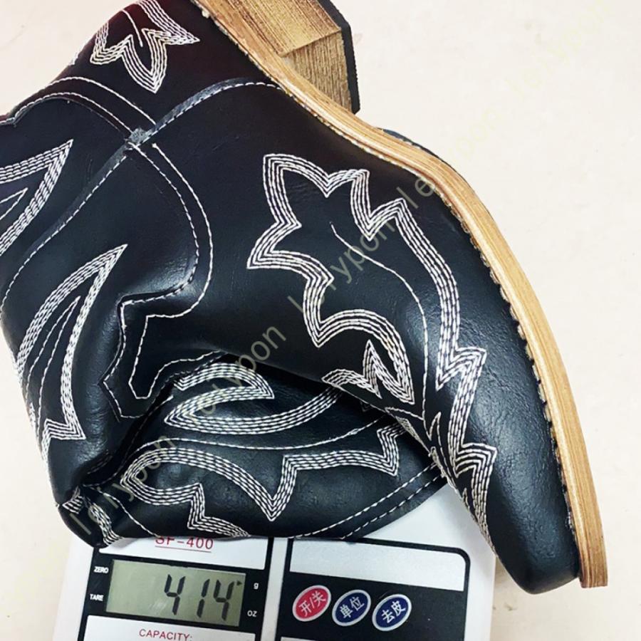 ウエスタンブーツ レディース 本革調 ミドルブーツ ブーツ ウエスタンブーツ レディース 本革調 ミドルブーツ ブーツ
