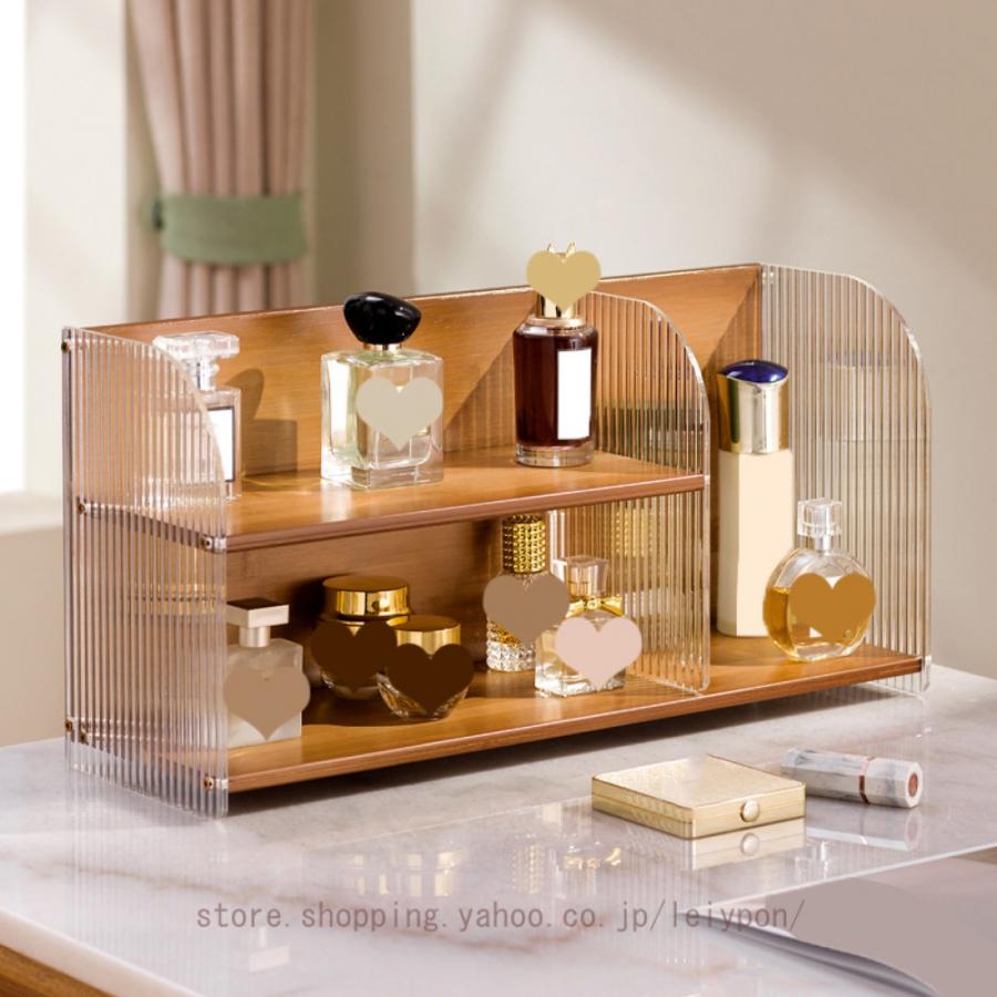 コスメ収納 収納ラック 化粧品 香水 大容量 卓上収納 香水ディスプレイ