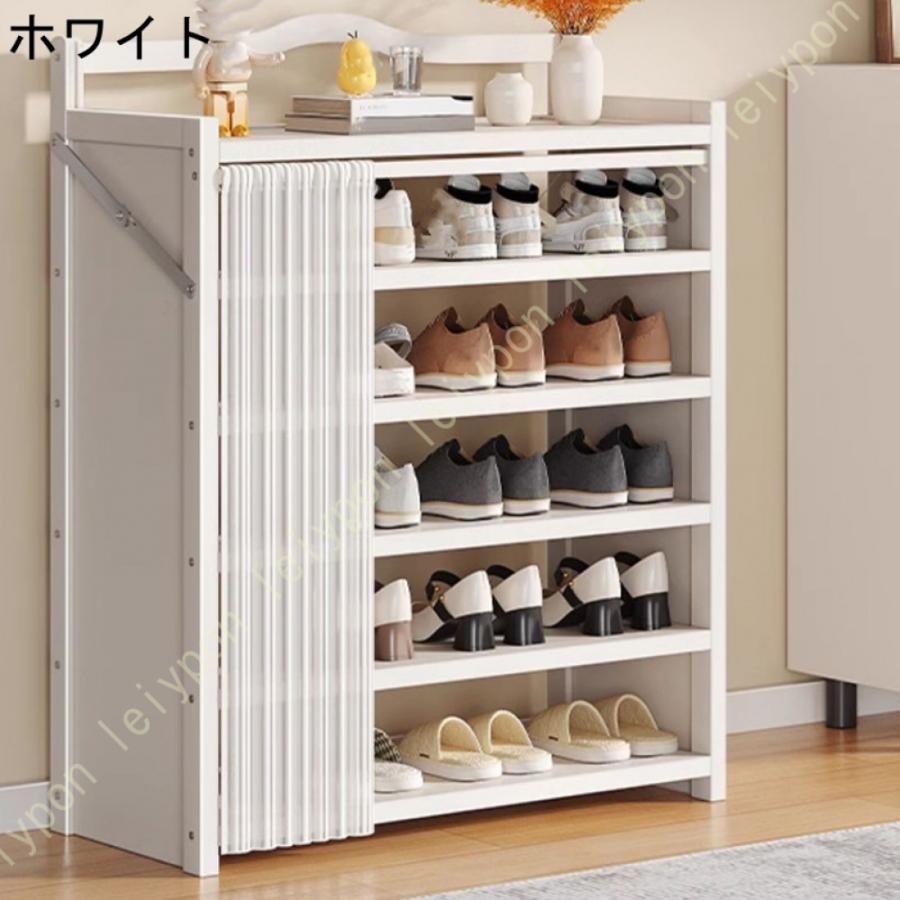 シューズラック スリム 狭い 折りたたみ式シューズラック 組立不要 シューズ棚 積み重ね 下足棚 安定 靴収納 靴置き コンパクト 靴ラック 伸縮 整理整頓 寝室_5