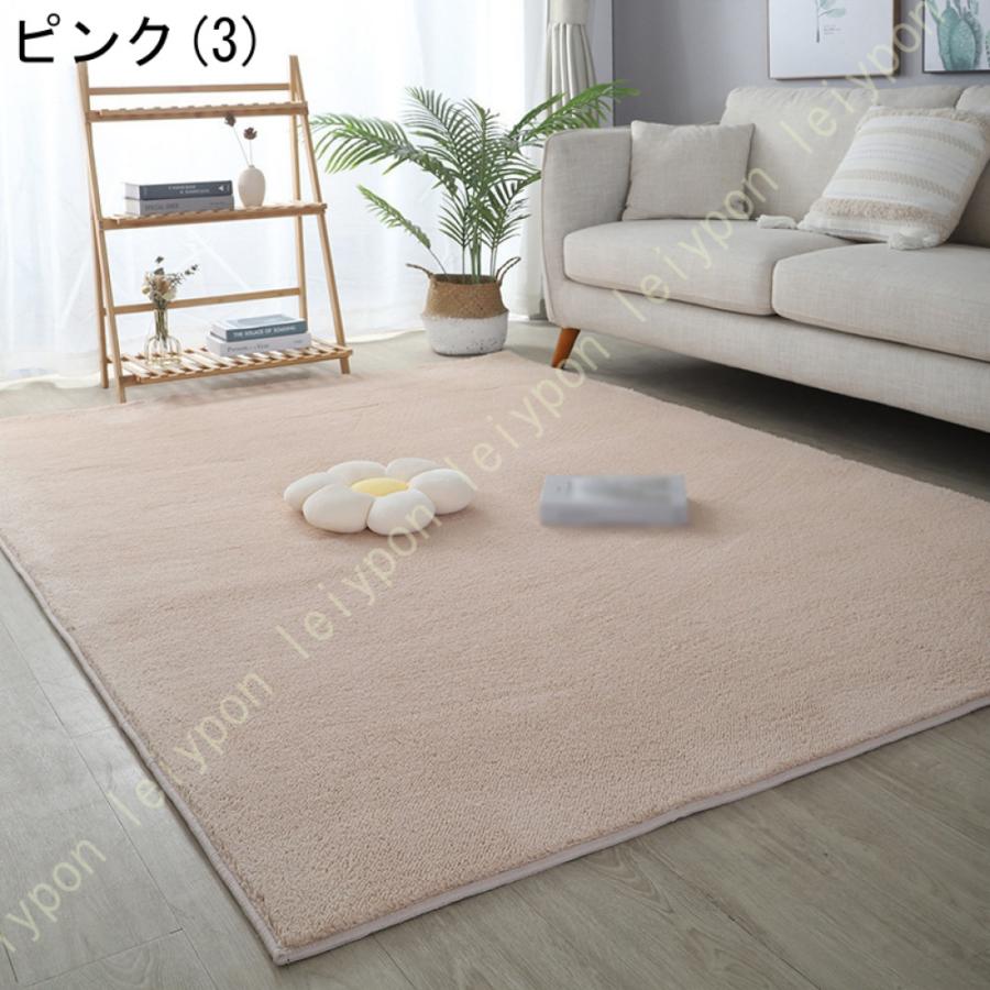 冬用 ラグ カーペット ラグマット 和風 ホットカーペット対応 厚手 洗える 滑り止め 抗菌防臭 フロアカーペット おしゃれ センターラグ 西海岸 ナチュラル_9