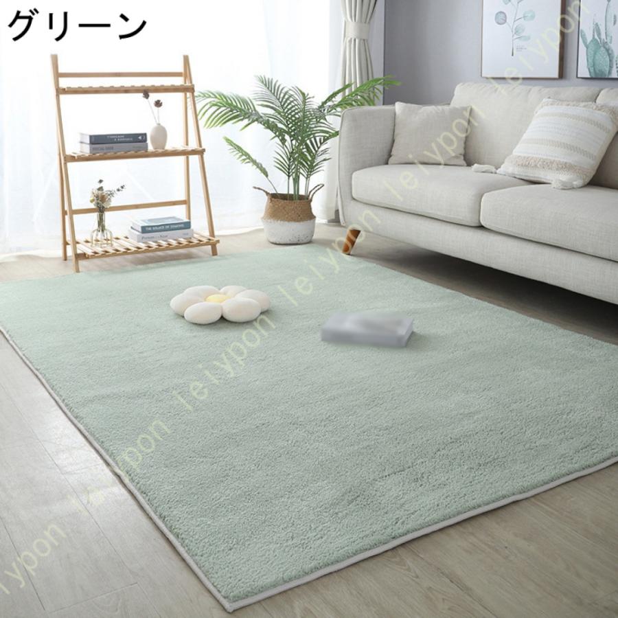 冬用 ラグ カーペット ラグマット 和風 ホットカーペット対応 厚手 洗える 滑り止め 抗菌防臭 フロアカーペット おしゃれ センターラグ 西海岸 ナチュラル_10