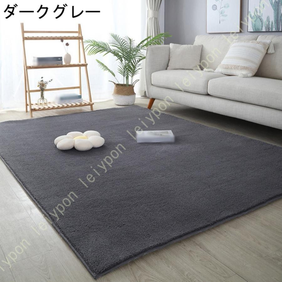冬用 ラグ カーペット ラグマット 和風 ホットカーペット対応 厚手 洗える 滑り止め 抗菌防臭 フロアカーペット おしゃれ センターラグ 西海岸 ナチュラル_12