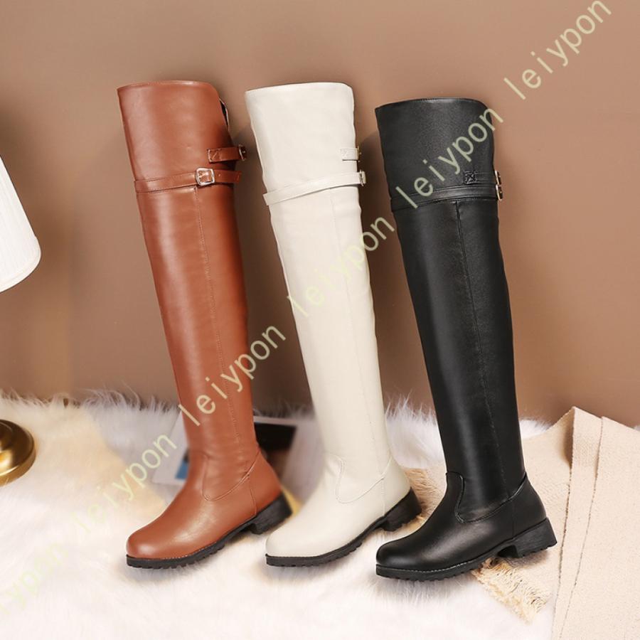 ニーハイブーツ ピンヒール ロングブーツ ふくらはぎ ゆったり ブーツ