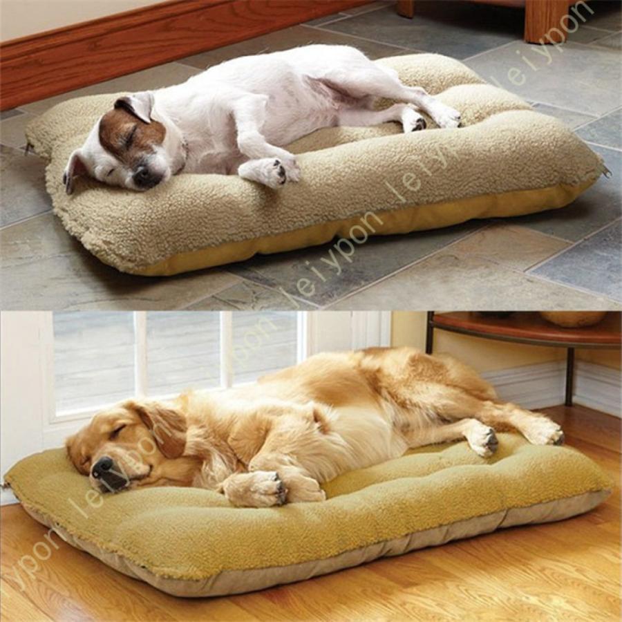 犬ベッド 犬マット ペットマット 洗える ペットベッドクッション 大型犬 多頭用 老犬 足の弱いワンコの為の介護用ベッド スクエアベッド 取り外せるカバー | 