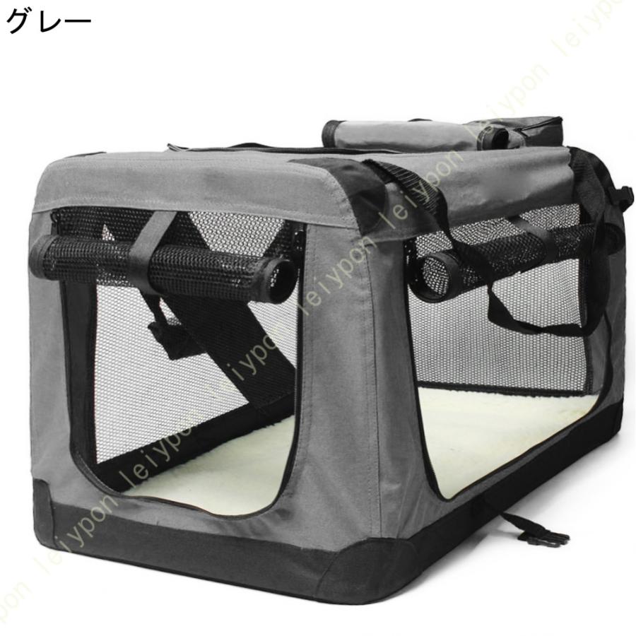 猫キャリー 猫用キャリーバッグ ショルダーバッグ式 ペットキャリー バッグ 折畳み多機能 メッシュ 通気性 臭気がない 布製 撥水加工 子猫 中・大型猫用_15