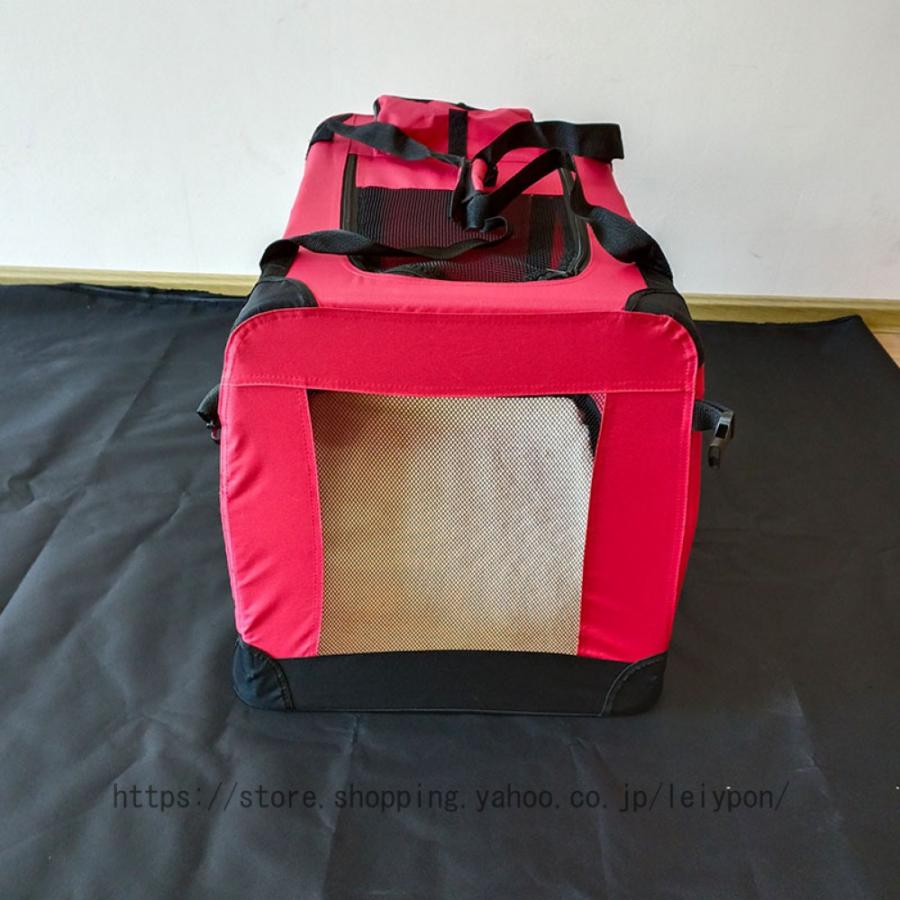 折りたたみ式 猫 キャリー バッグ ペットキャリー バッグ ショルダー リュック 折り畳み 変形しない 通気性 引っ掻き傷に強い 車載 ドライブ キャンピング_5