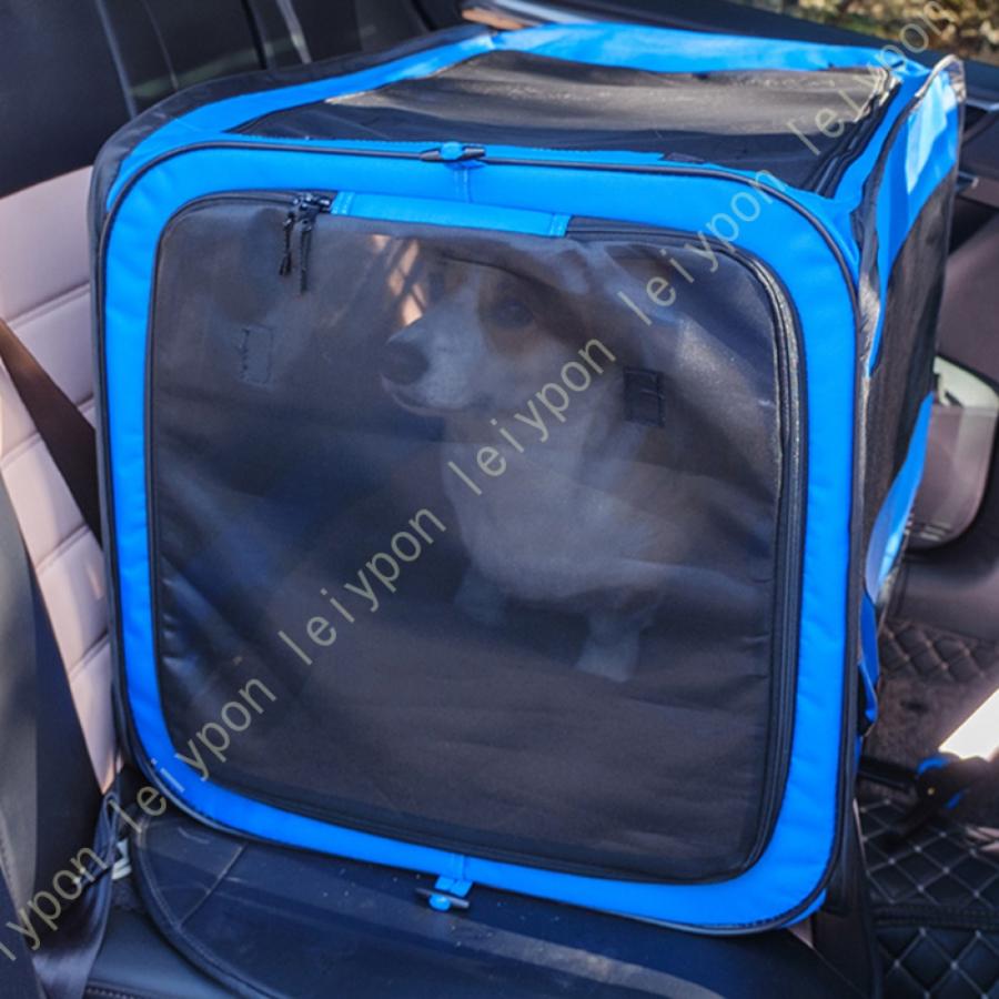 ペットキャリーバッグ 通気性 猫きゃりーバッグ 折りたたみ可 犬 きゃりーバッグ小型犬 猫用ショルダー手提げキャリーバッグ 4面メッシュ 軽量携帯しやすい_8