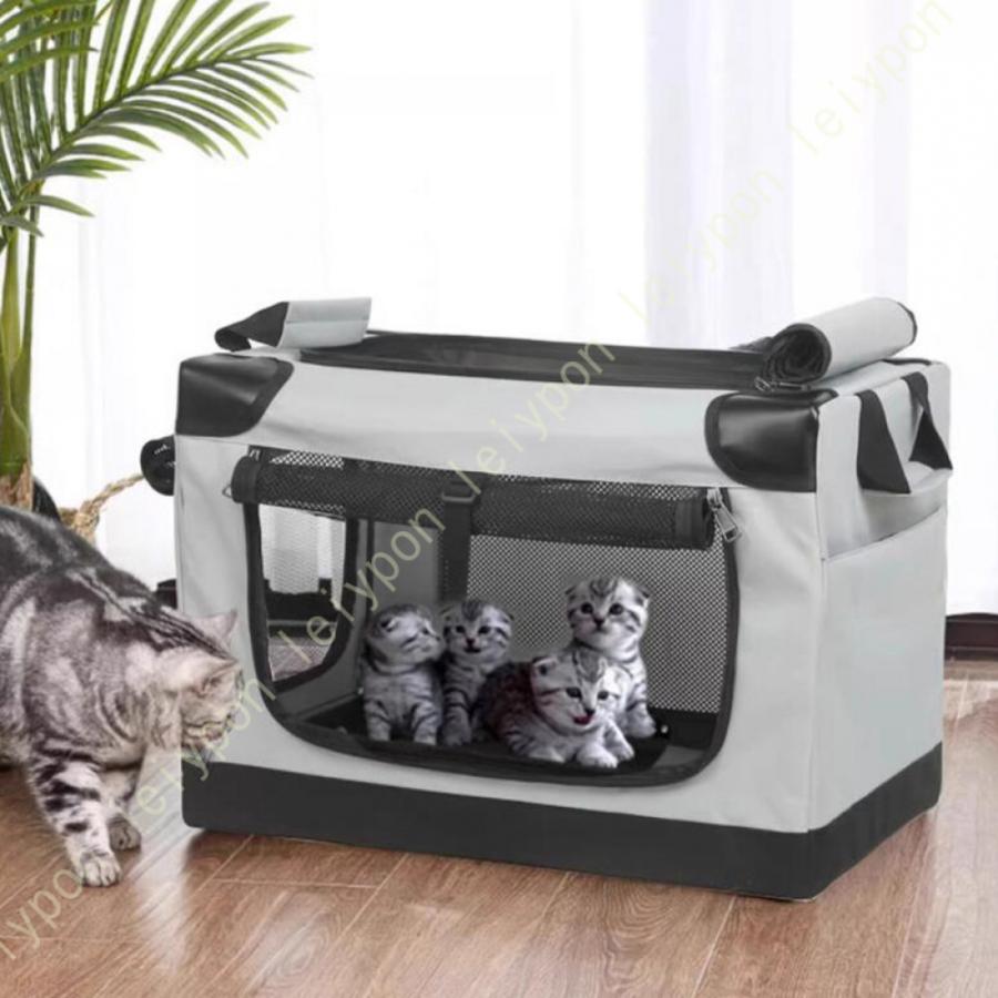 猫 キャリーケース ペットキャリーバッグ ペットバッグ ショルダーバッグ 犬 うさぎキャリー 通気 滑り止め 小型犬 手提げキャリーバッグ 車載 ドライブ_5