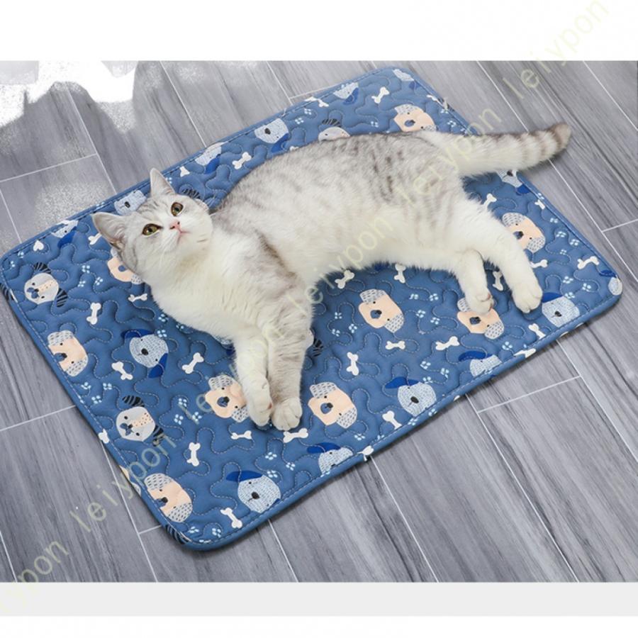 ペットベッド 夏用 クールマット 敷きパッド 下敷き 綿 キルト 柔らかい 軽量 通気 滑り止め 屋内/屋外用 丸洗い 小型 中型 犬 猫 暑さ対策 ペットシーツ |  | 21
