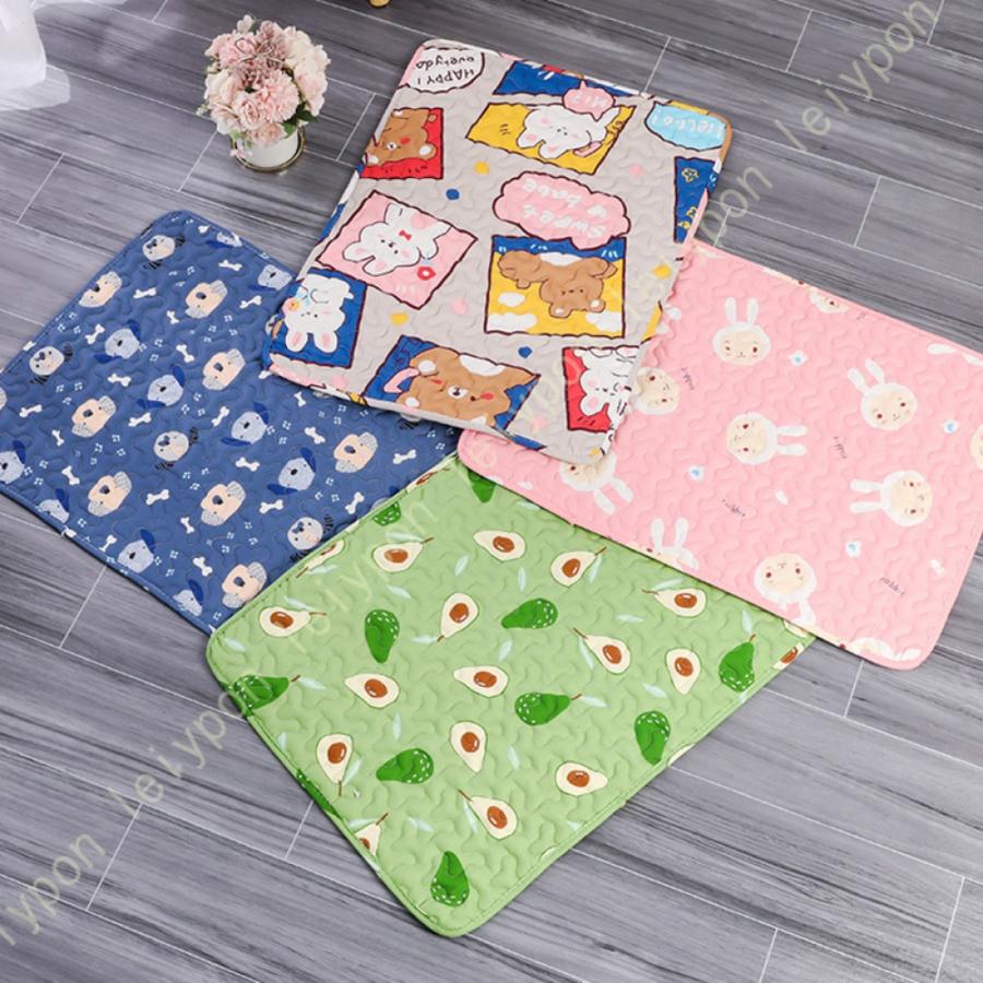 ペットベッド 夏用 クールマット 敷きパッド 下敷き 綿 キルト 柔らかい 軽量 通気 滑り止め 屋内/屋外用 丸洗い 小型 中型 犬 猫 暑さ対策 ペットシーツ |  | 22