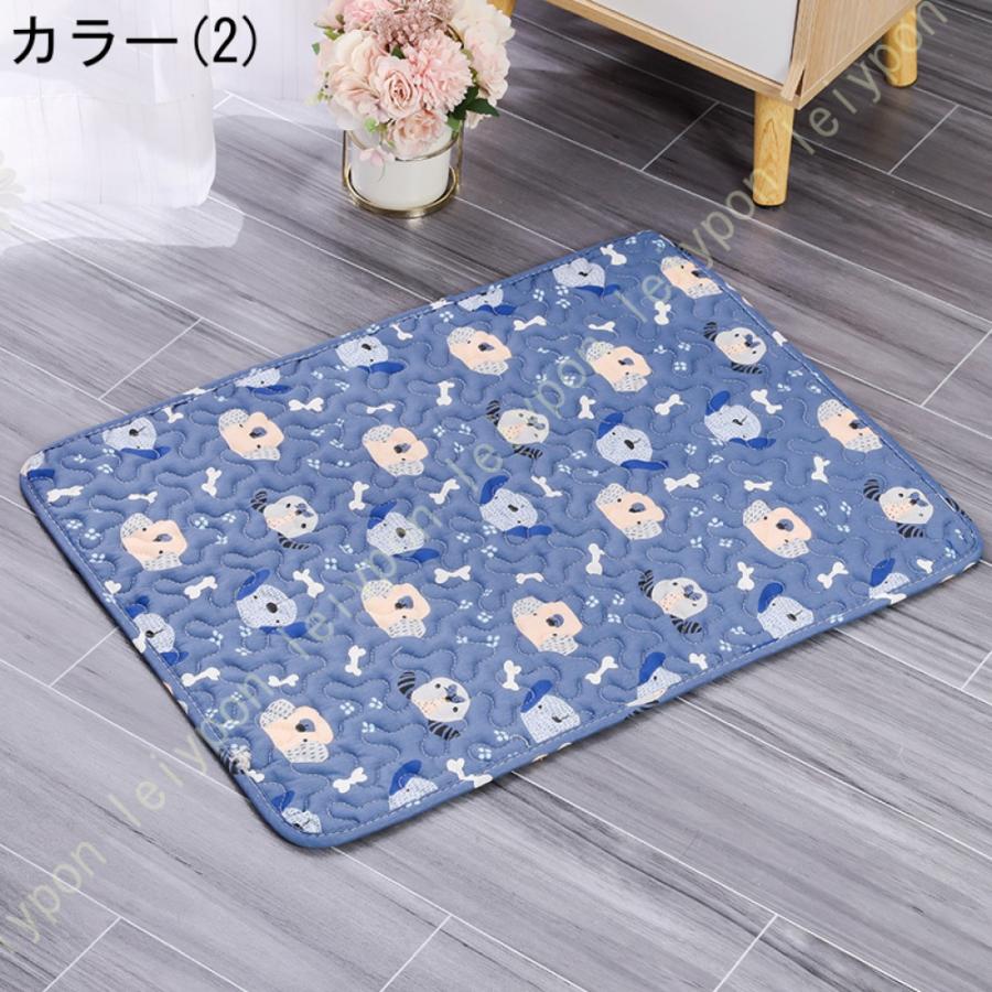 ペットベッド 夏用 クールマット 敷きパッド 下敷き 綿 キルト 柔らかい 軽量 通気 滑り止め 屋内/屋外用 丸洗い 小型 中型 犬 猫 暑さ対策 ペットシーツ |  | 09