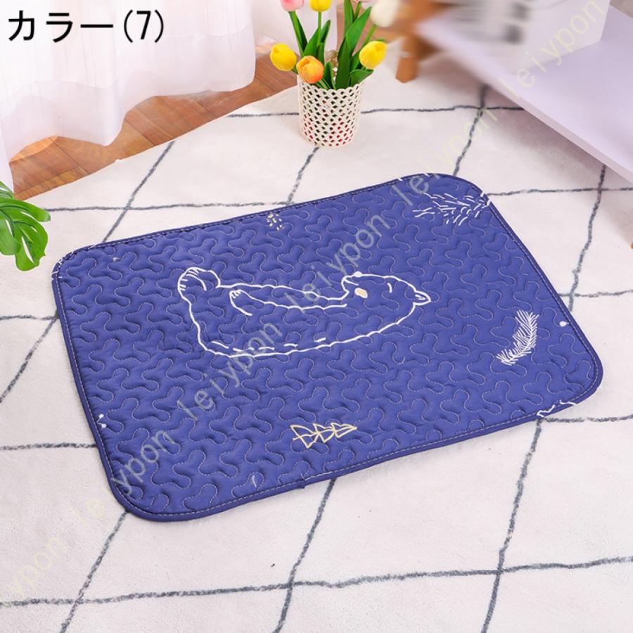 ペットベッド 夏用 クールマット 敷きパッド 下敷き 綿 キルト 柔らかい 軽量 通気 滑り止め 屋内/屋外用 丸洗い 小型 中型 犬 猫 暑さ対策 ペットシーツ |  | 14