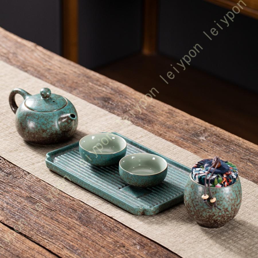 茶器セット 急須1 ミニ湯のみ4 陶器の茶こし付き はさみ焼 茶器 茶器セット 急須1 ミニ湯のみ4 陶器の茶こし付き はさみ焼 茶器