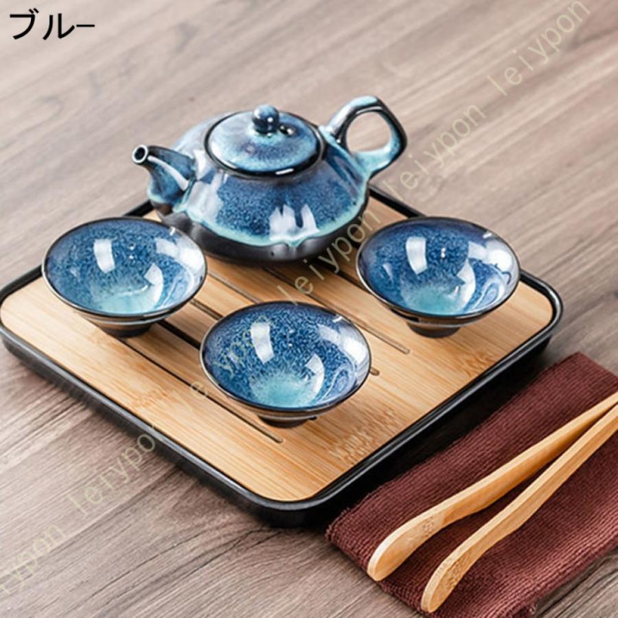 急須茶器揃え 3客 網付き 美濃焼 陶器 茶器 食器 お茶用品 和