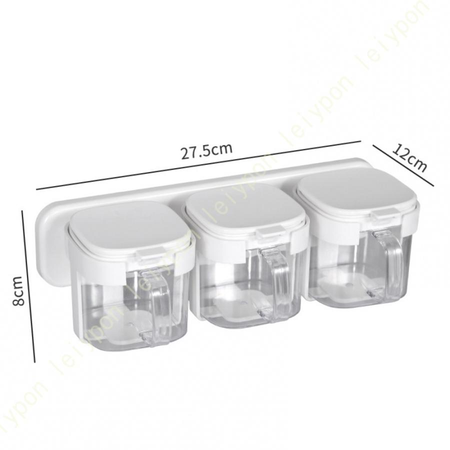 砂糖入れ 調味料入れ 調味料 容器 ブルー 透明安全性 作り置きに便利 便宜を図る パックアンド 小物整理 卓上収納 引き出し 台所 家庭用 入れ 塩 砂糖 ふた付 |  | 10