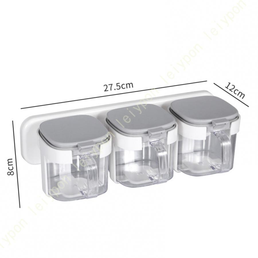 砂糖入れ 調味料入れ 調味料 容器 ブルー 透明安全性 作り置きに便利 便宜を図る パックアンド 小物整理 卓上収納 引き出し 台所 家庭用 入れ 塩 砂糖 ふた付 |  | 11