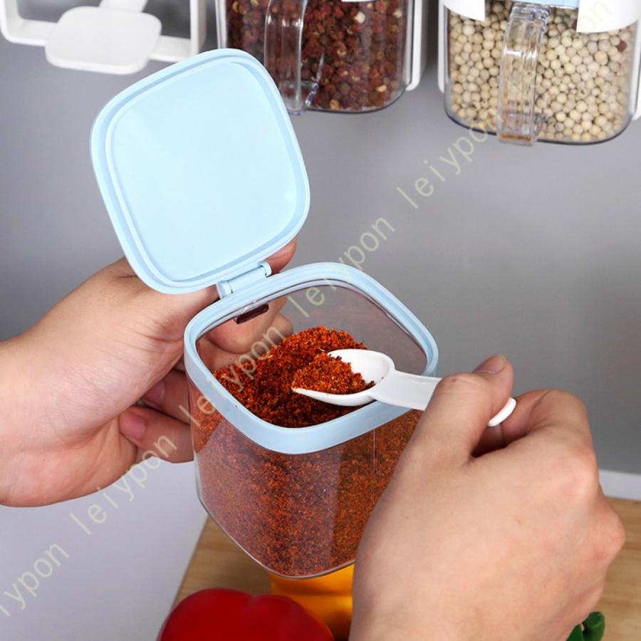 調味料入れ ドレッシングボトル 調味料 塩 容器 砂糖 スパイスボトル 調味料入れ砂糖入れ 2格 ふた付き 北欧 家庭用 キッチン 調味料収納ケース 白 グレー |  | 16