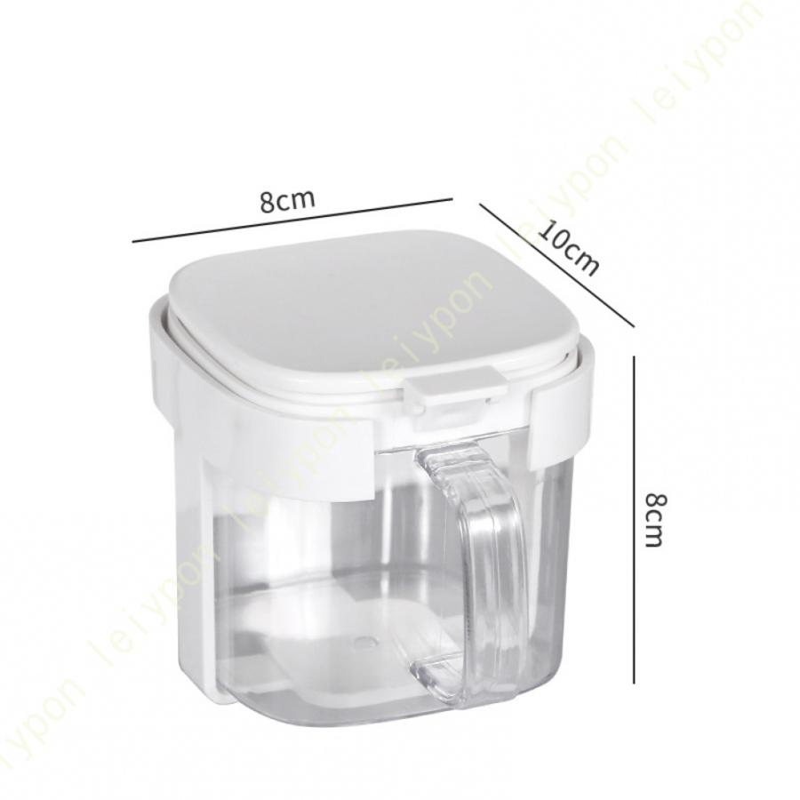 調味料入れ ドレッシングボトル 調味料 塩 容器 砂糖 スパイスボトル 調味料入れ砂糖入れ 2格 ふた付き 北欧 家庭用 キッチン 調味料収納ケース 白 グレー |  | 07