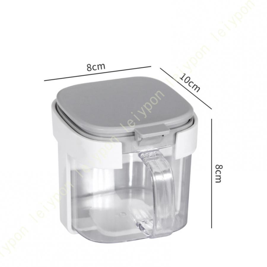 調味料入れ ドレッシングボトル 調味料 塩 容器 砂糖 スパイスボトル 調味料入れ砂糖入れ 2格 ふた付き 北欧 家庭用 キッチン 調味料収納ケース 白 グレー |  | 10