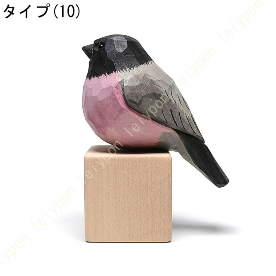 鳥の彫刻 開運 癒し 木製彫刻 木彫りの置物 インコ 鳥 雀 鳥の木製置物