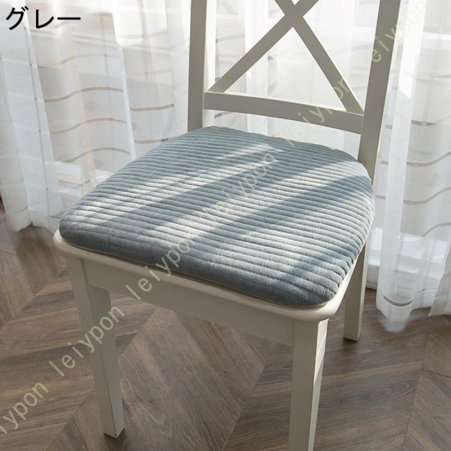 ダイニングチェア クッション 2枚/4枚セット ひも付き 馬蹄型 ダイニングチェア クッション 2枚/4枚セット ひも付き 馬蹄型