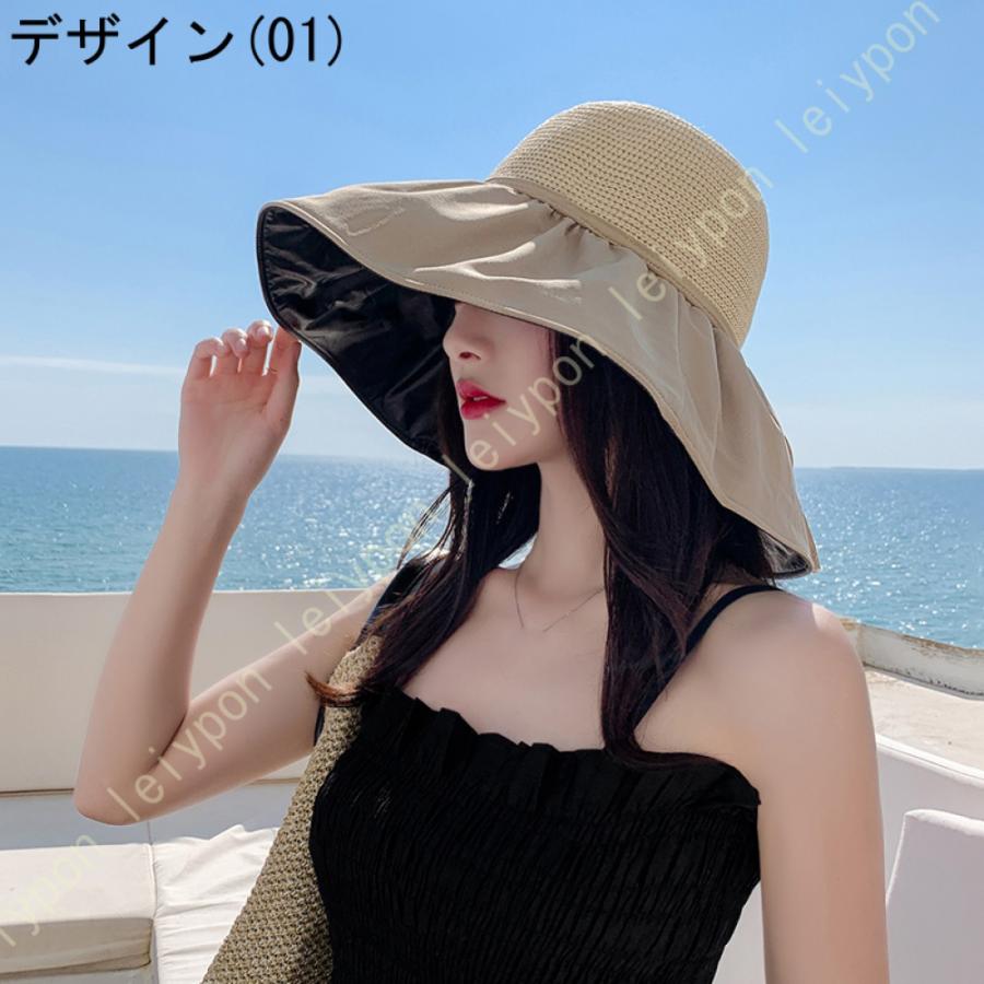 大人気 バケットハット ネイビー花柄 リバーシブル 帽子 UVカット 99109610 バケットハット 花柄 リバーシブル 帽子 UVカット ネイビー 40109610