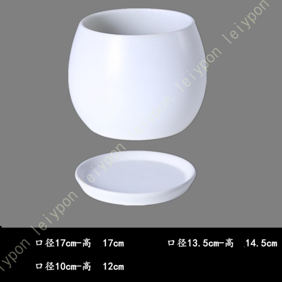 セラミック製 プランター 観葉植物 排水孔付き 受皿付き 通気性 マカロンカラー ツヤなし フラワーポット ins風 丸形 雑貨 小物入れ 収納 インテリア シンプル |  | 15