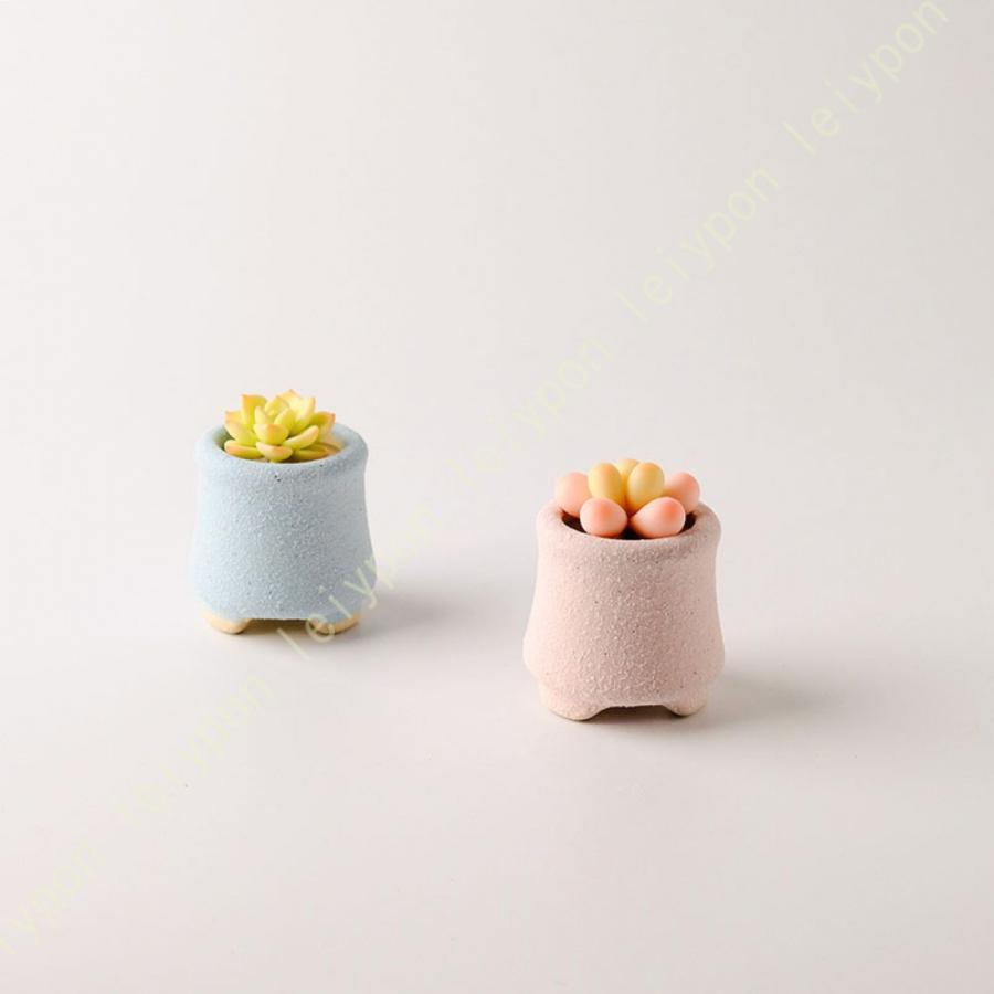プランター 多肉植物鉢 サボテン鉢 陶器製 底穴付き シンプル 玄関 園芸用品 北欧 素焼き 複数色から選べる ミ二観葉植物適用 6個セット インテリア 飾り |  | 22