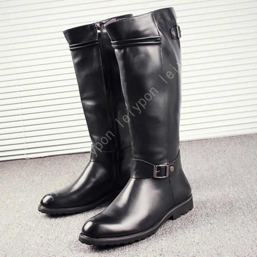 【ファビオルスコーニ】エンジニアブーツ ベルト ロング♡レザー ブラック 37 ファビオルスコーニ】エンジニアブーツ ベルト ロング♡レザー