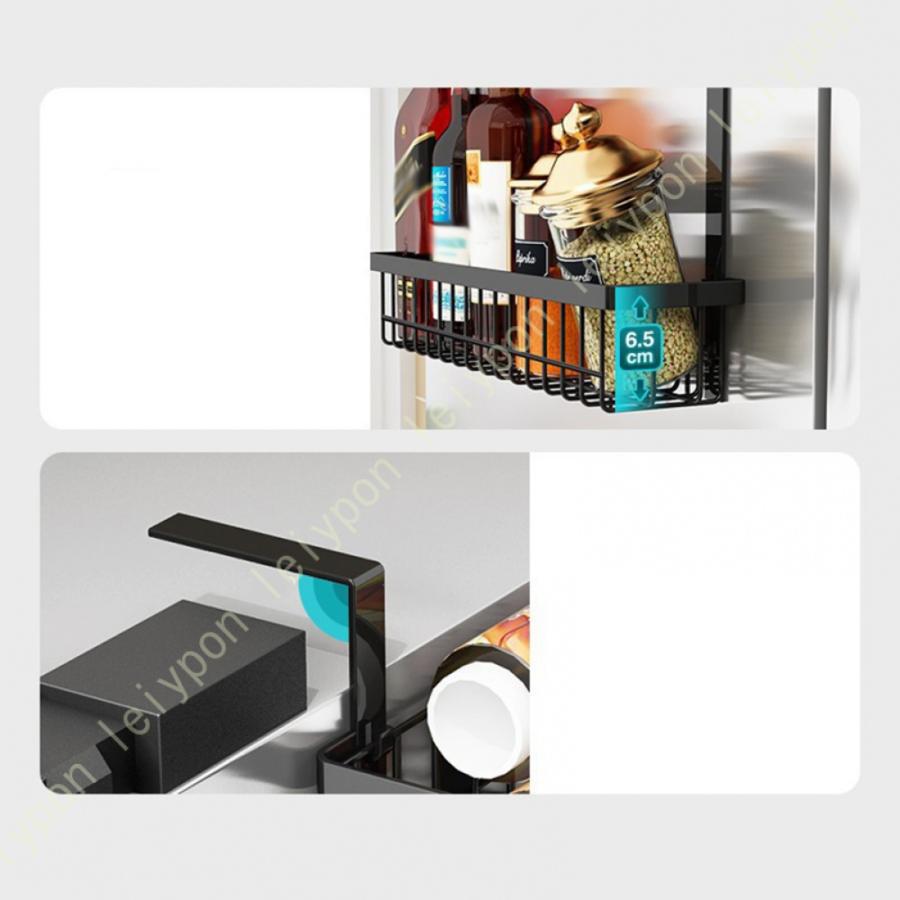 磁石ラック - 冷蔵庫サイドラック、スパイスラック、ラップホルダー Amazon｜マグネット 冷蔵庫サイドラック キッチンペーパー