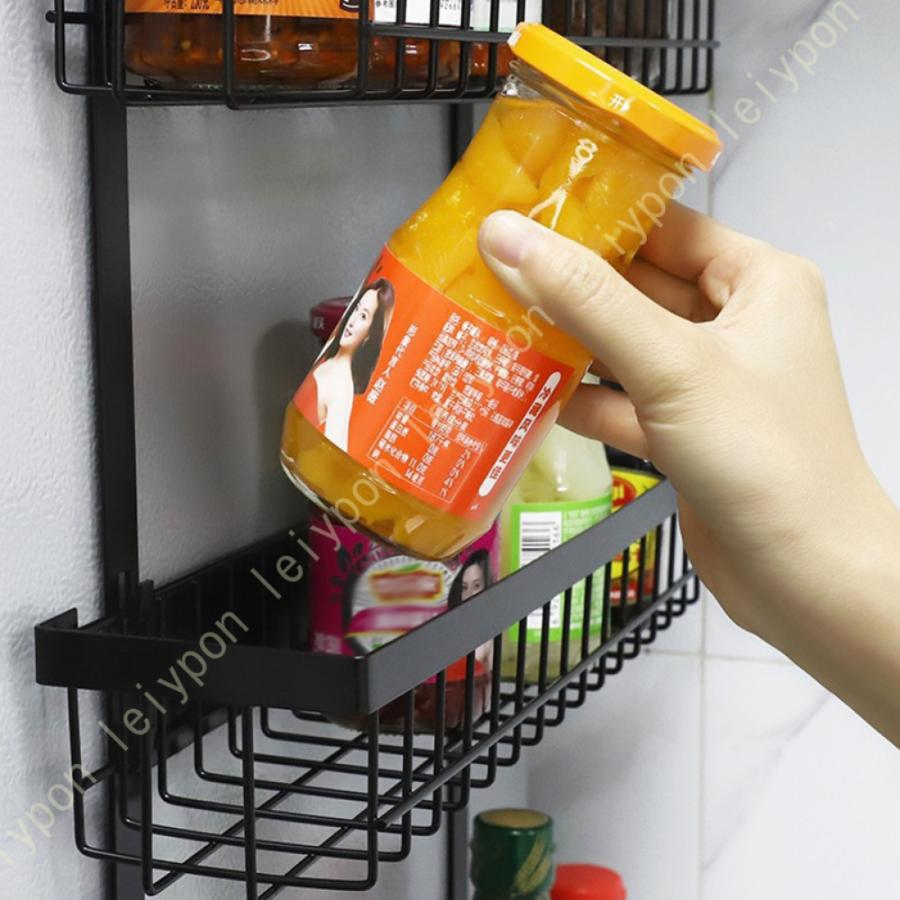 マグネット 冷蔵庫サイドラック スパイスラック ラップホルダー
