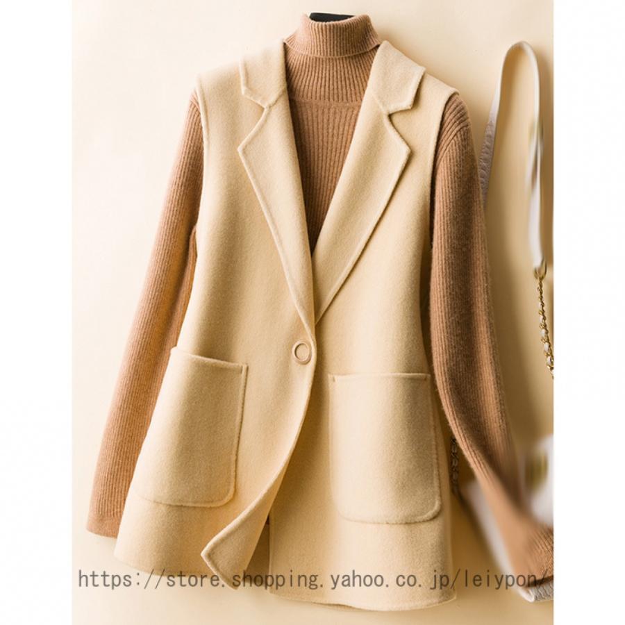 カジュアルコート ロング丈 ロングベスト レディース トレンチベスト ロング丈 スーツベスト テーラードカラー アウター フォーマル ジャケット オフィス | 