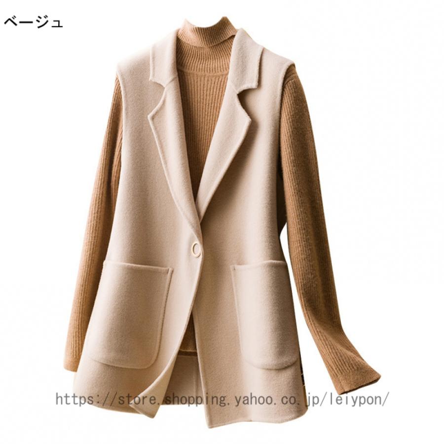 カジュアルコート ロング丈 ロングベスト レディース トレンチベスト ロング丈 スーツベスト テーラードカラー アウター フォーマル ジャケット オフィス |  | 05