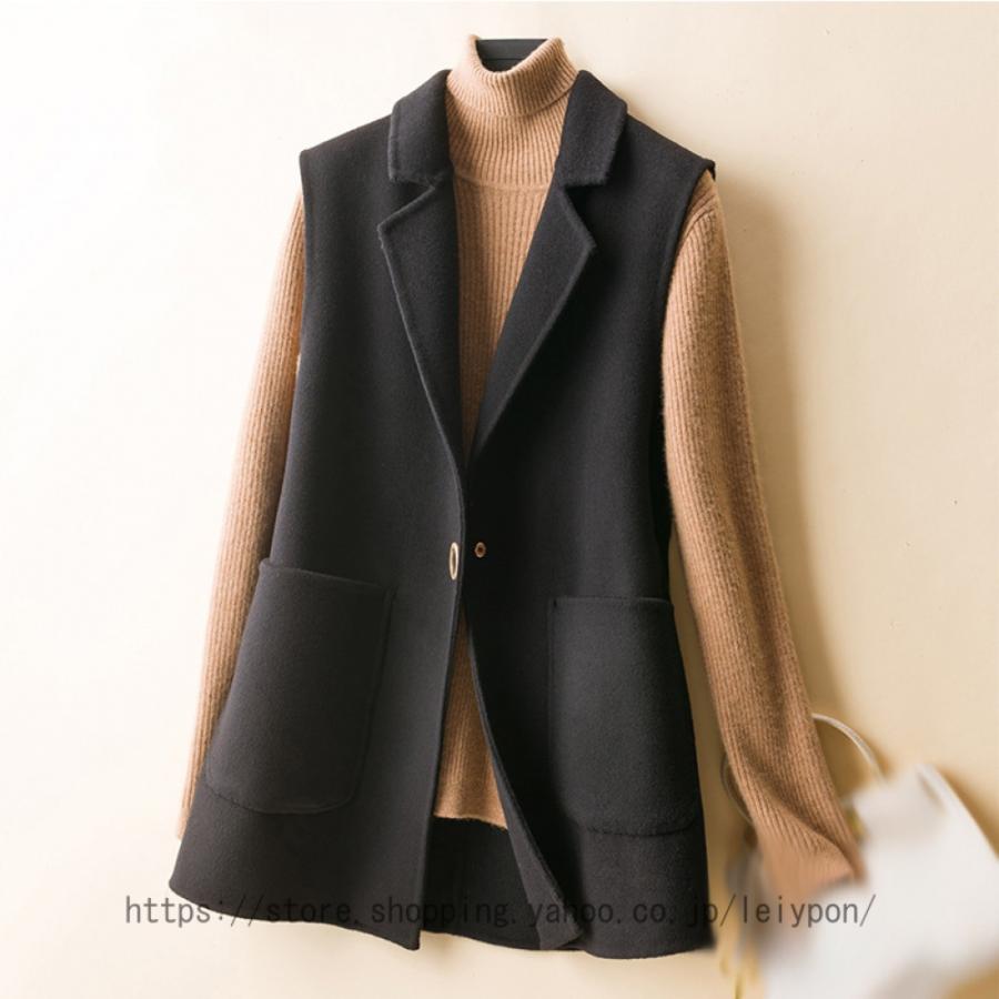 カジュアルコート ロング丈 ロングベスト レディース トレンチベスト ロング丈 スーツベスト テーラードカラー アウター フォーマル ジャケット オフィス |  | 13