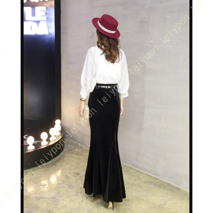 タイトスカート マーメイドスカートマキシ丈スカート スカート ベロア タイトフレア マキシ レディース ボトムス スカート ベルベット ロング丈 |  | 12