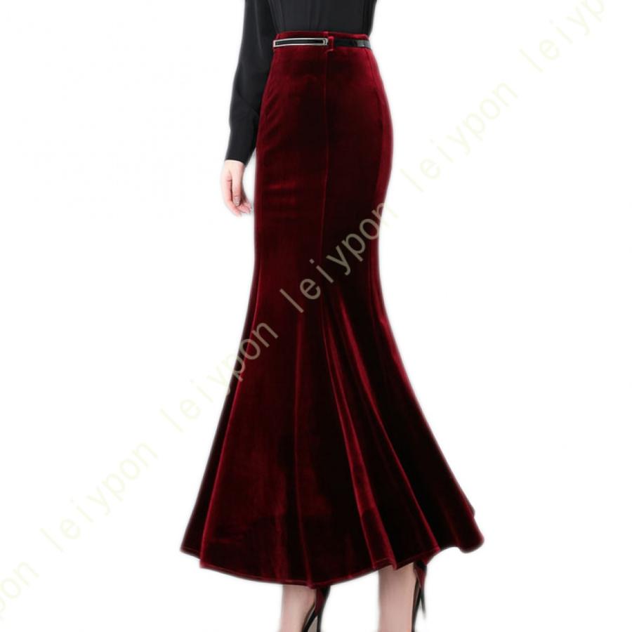 タイトスカート マーメイドスカートマキシ丈スカート スカート ベロア タイトフレア マキシ レディース ボトムス スカート ベルベット ロング丈 |  | 13